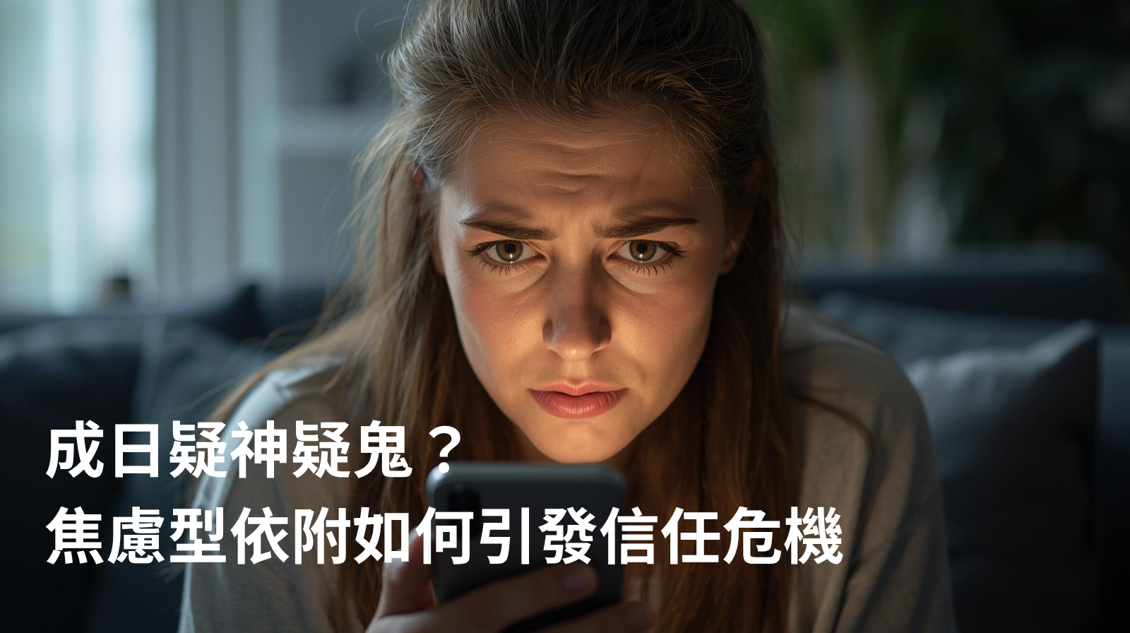 成日疑神疑鬼？焦慮型依附如何引發信任危機